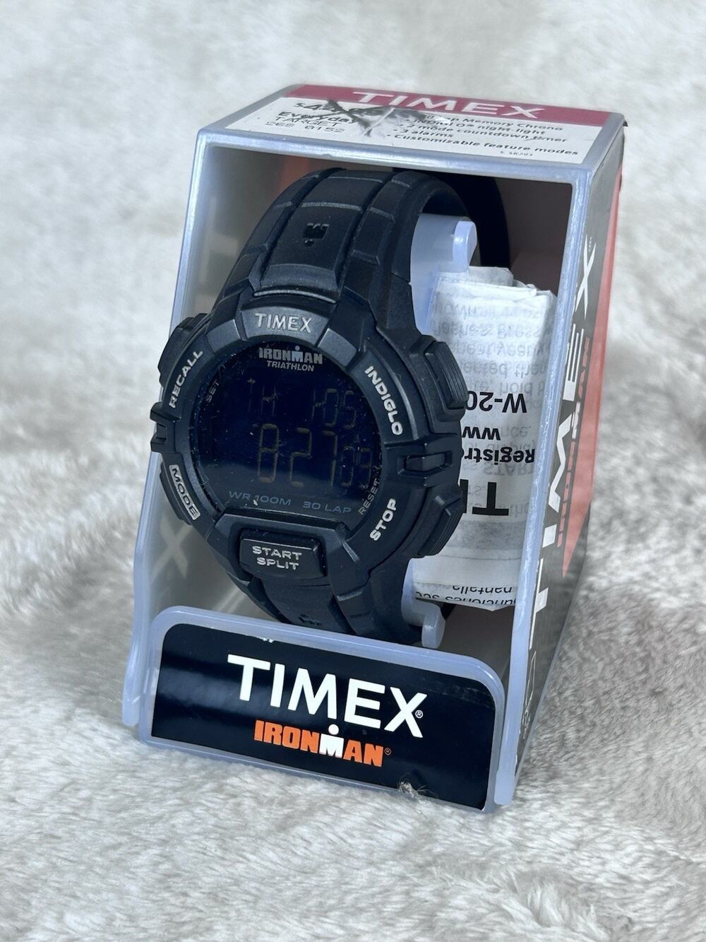 Timex Ironman Triathlon 45mm Black Resin Band Digital Men's Watch T5K793